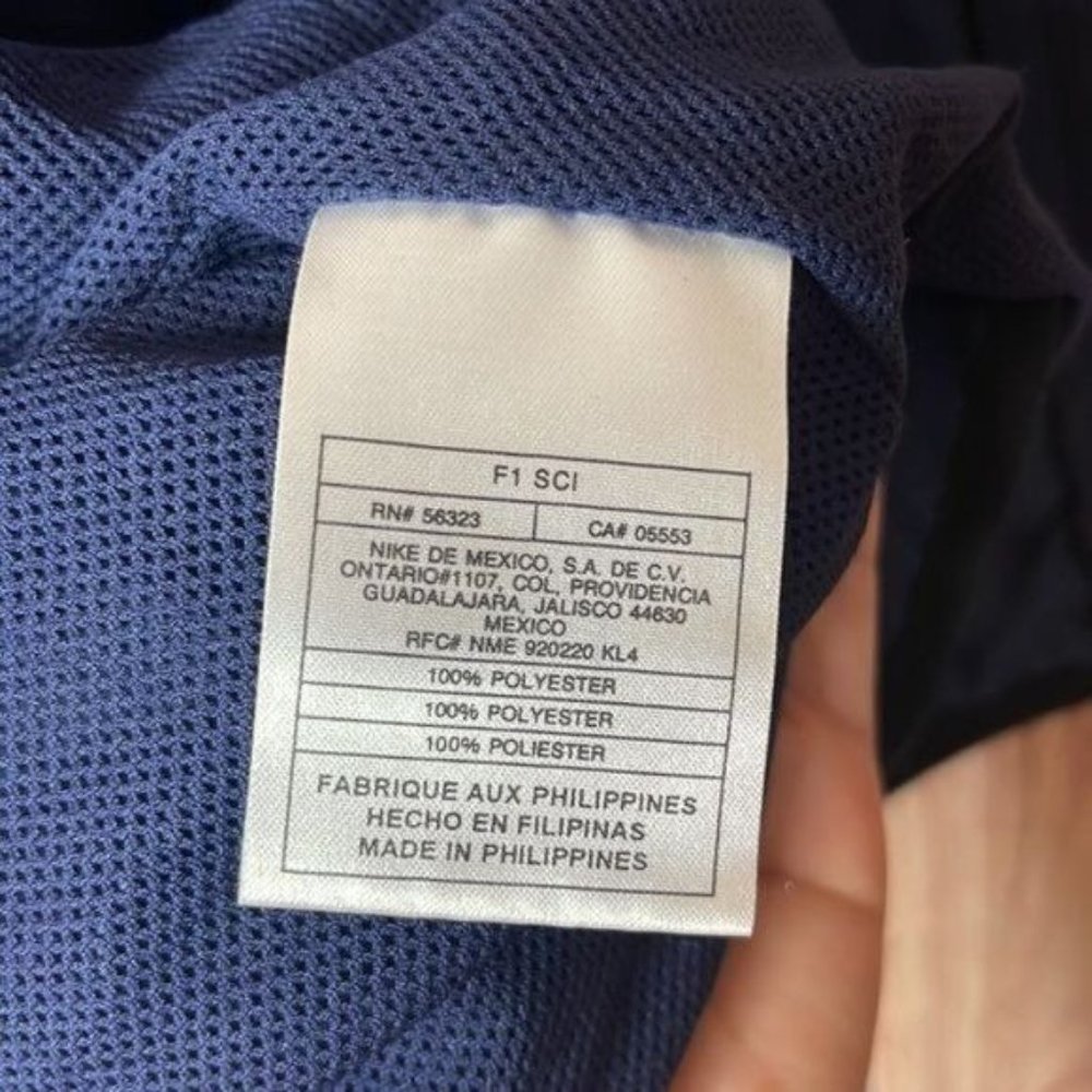 Vintage Nike Windbreaker Mens XL Navy Quarter Zip - Picture 6 of 7